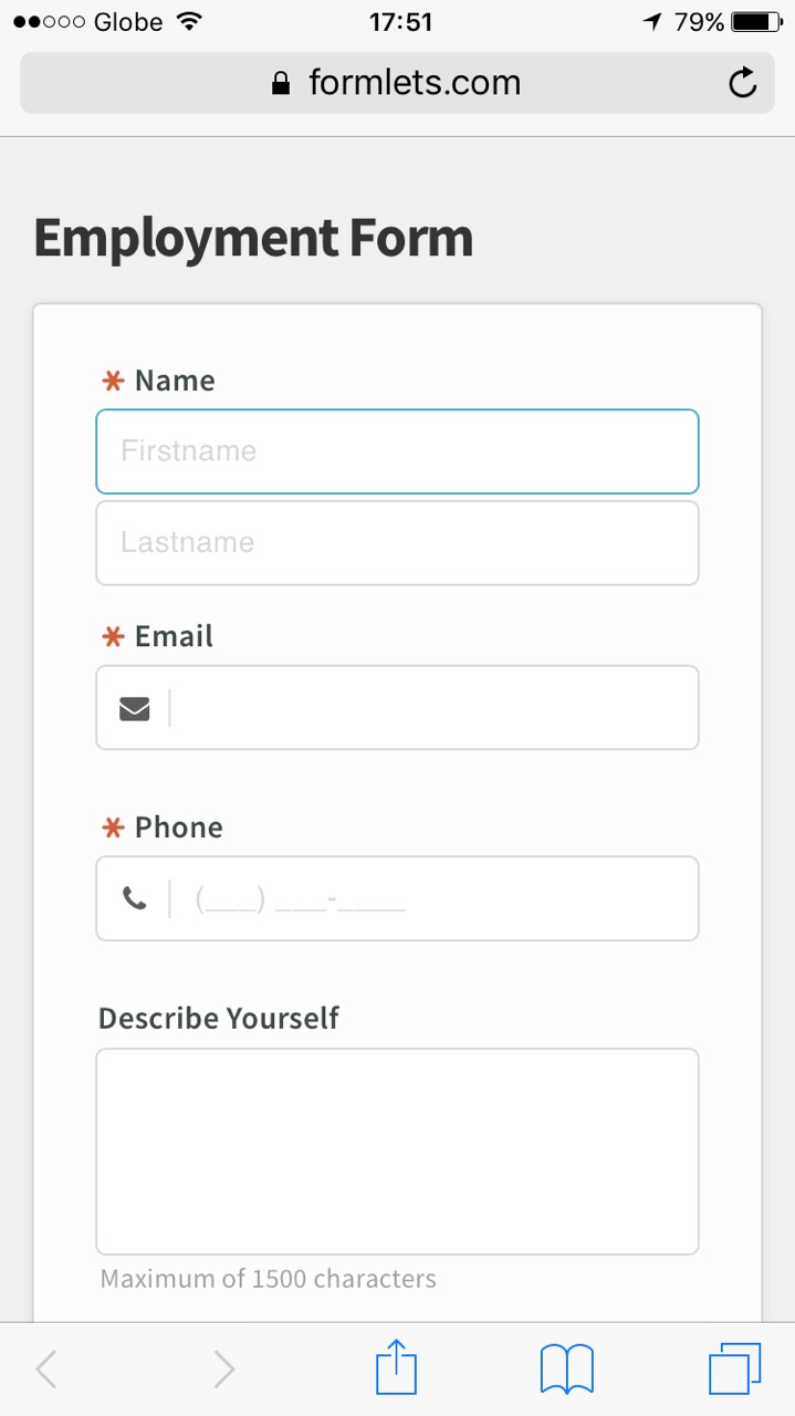 mobile friendly forms mobile friendly form
